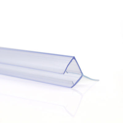 Şeffaf PVC Su Geçirmez Sızdırmazlık Şeritleri, Kayar Banyo Cam Kapısı için 6-12mm Genişlik