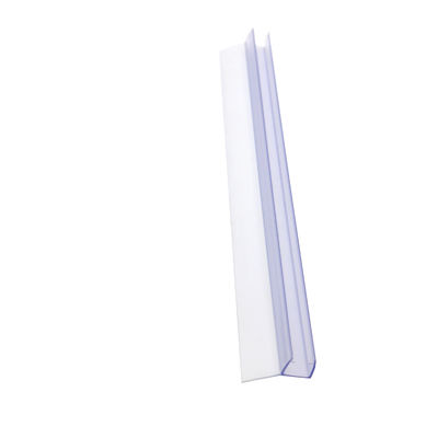 Şeffaf PVC Su Geçirmez Sızdırmazlık Şeritleri, Kayar Banyo Cam Kapısı için 6-12mm Genişlik