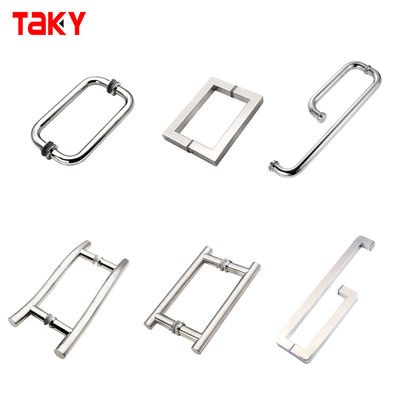 Otel Gümüş Duş Kılıfı Cam Oda Cam Kapı Arka Arka Havlu Bar Çekme El