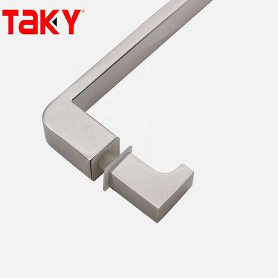 12mm Cam Kalınlığı Paslanmaz Çelik Dörtgen Tüp Çubuğu Cam Kapı Düz Tek Taraflı Çekici