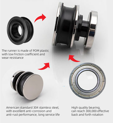 Korozyona Yüksek Dayanıklı Ahır Kapısı ve Donanım Kiti, 8-12 Kalınlığında Güvenli Cam ile