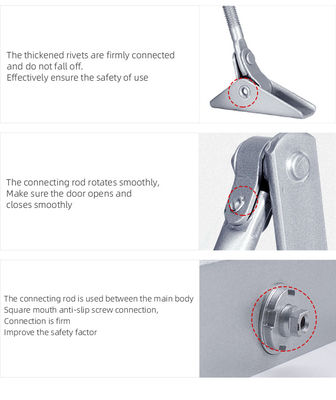 Maksimum Kapı Ağırlığı 45-65kg Alüminyum Alaşım Otomatik Kaydırma Kapı Kapalı Özel Bitirme ile