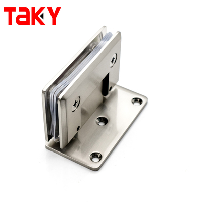 Ağır hizmet tipi paslanmaz çelik duvar montaj kare banyo duş cam kapı menteşeleri