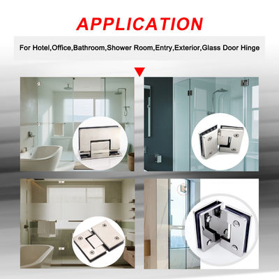 Transitional 180 Degree Bathroom Glass Clamp Frameless Tempered Shower Glass Door Hinges