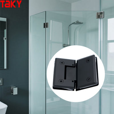 Stainless Steel Shower Cabin Hinge Black Shower Room Hinge Glass to Glass Hinge