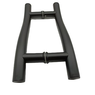 İyi fiyat Kapı Pencere Eldivenleri 8 inç Siyah Cam Kapı Eldivenleri Chrome Dönüşümü 304 Paslanmaz Çelik çevrimiçi