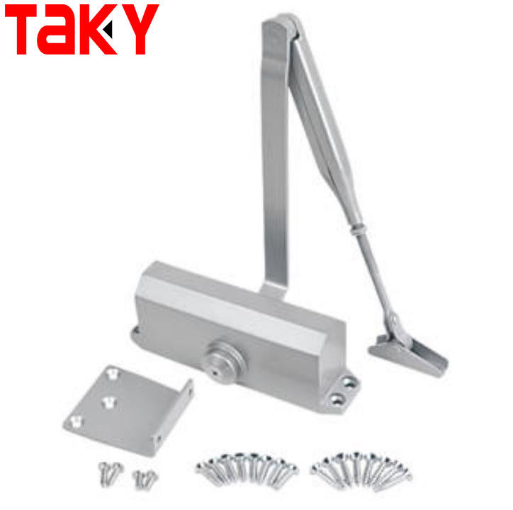 Home Office Sliver Aluminium Door Closer Bearing Door Automatic Door Closer