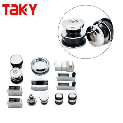 İyi fiyat Duş Roller Chrome için Sabit Tel Banyo Ahır Kapısı Kit Kaydırma Cam Donanım çevrimiçi