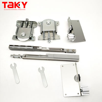 İyi fiyat Kolay Kurulum için 8,5cm*11cm Gümüş Yumuşak Kapanan Sürgülü Gardırop Kapı Makaraları çevrimiçi