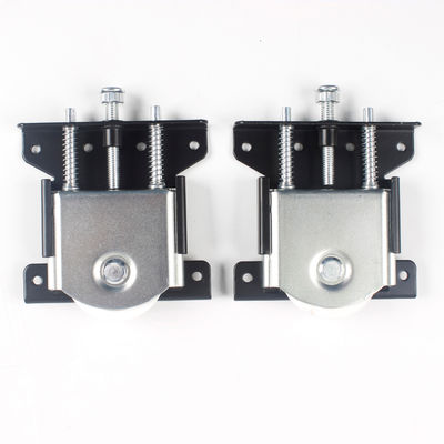 İyi fiyat 8.5cm*11cm Siyah Gümüş Güney Amerika Çelik Ağır Hizmet Tipi Oluklu Sürgülü Kapı Makaralı Tekerlek çevrimiçi