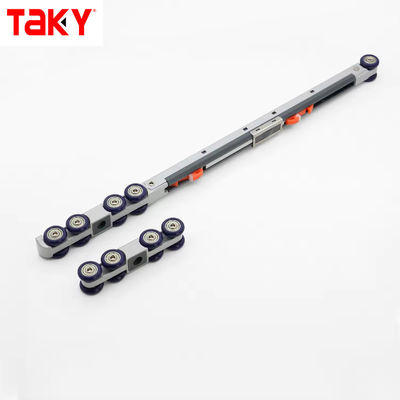 İyi fiyat Mobilya Çift Yumuşak Kapanan 8 Tekerlekli Sürgülü Kapı Çağdaş Gelenek Tekerleği ile çevrimiçi