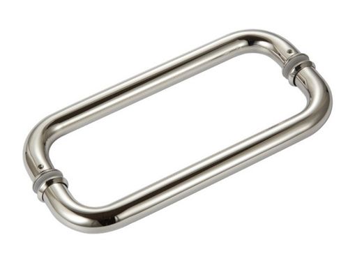 İyi fiyat Modern stil için cilalı krom bitirme cam kapı çekme kolu paslanmaz çelik çevrimiçi