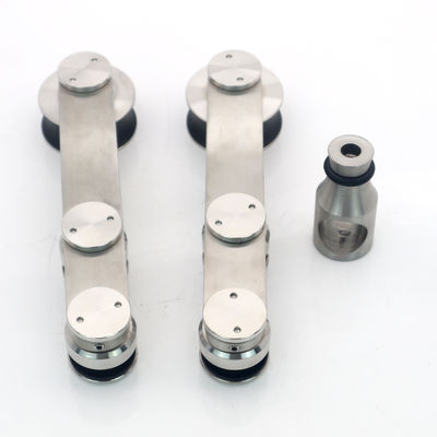 İyi fiyat Ahşap çerçevesiz cam duş kabinleri için Chrome plaka kaydırma kapı sistemi donanımı çevrimiçi