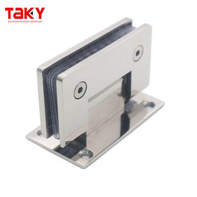 İyi fiyat 560g Chrome Kapalı Duvardan Cam'a Hinge Kaydırıcı Duş Kapısı Hinge 8-12mm Cam için çevrimiçi