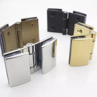 İyi fiyat Paslanmaz Çelikten Cilalı Siyah Cam Kapı İçin Çerçevesiz Kare Duş Menteşesi çevrimiçi