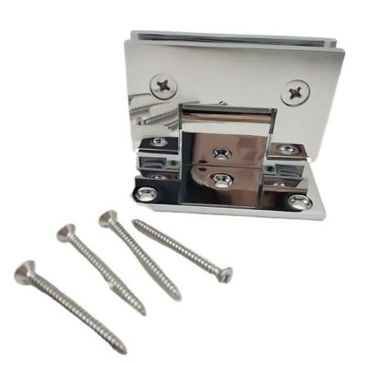 İyi fiyat Masif Pirinç Ofset Banyo Cam Kapı Kelepçesi Duşakabin Menteşesi Sabit 10-12mm Cam İçin çevrimiçi