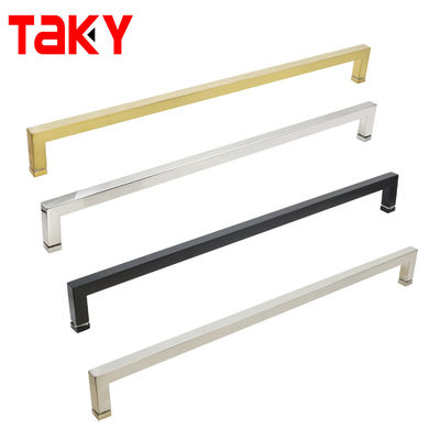 6-14mm Cam Kalınlığı Çelik Kare L Şekli Büyük Çift Cam Kapı Akış Çekme Duş Kapı Eldivenleri