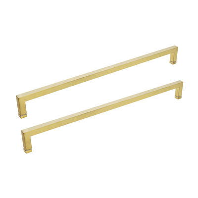 İyi fiyat Özel Tasarım Kare Cam Kapı Kolu Büyük Duş Kapısı için Parlak/Saten Kaplama çevrimiçi