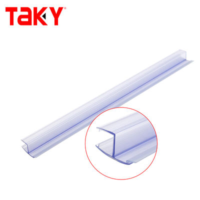 İyi fiyat T Tipi PVC Duş Kapısı Sızdırmazlık Şerit 6-12mm Şeffaf Su geçirmez çevrimiçi