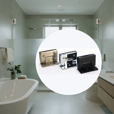 İyi fiyat Banyo Paslanmaz Çelik Zımpara Cam Kapı Menteşe 90 Derece Duvardan Cam Kapı Menteşe çevrimiçi