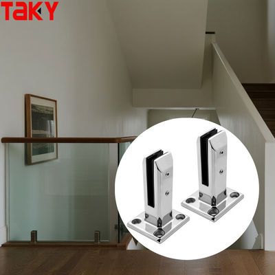 İyi fiyat Ayarlanabilir 8-12MM Kare Paslanmaz Çelik Cıvata Aşağı Spigot Cam Korkuluk Kelepçesi çevrimiçi