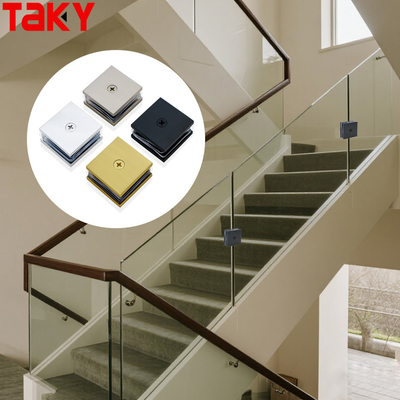 Kare 0 Derece Uydurma Camdan Cama Kapı Menteşesi Köşe Cam Kapı Kelepçesi