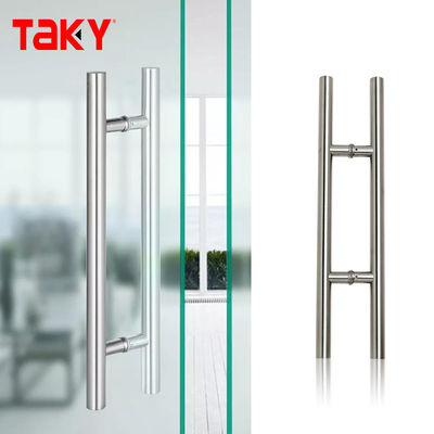 İyi fiyat High Quality Glass Door Hardware 304 Stainless Steel Custom Push Pull Handle çevrimiçi