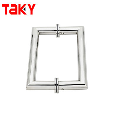 SS304 Paslanmaz Çelik Cam Kapı Çekme Talimi 203*203*19*1.0mm Boyut ve Modern Tasarım Duş ve Banyo