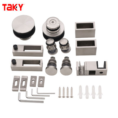 İyi fiyat Sıcak Satış Çerçevesiz Duş Odası Aksesuarları Sürgülü Cam Kapı Sistemi Kiti çevrimiçi