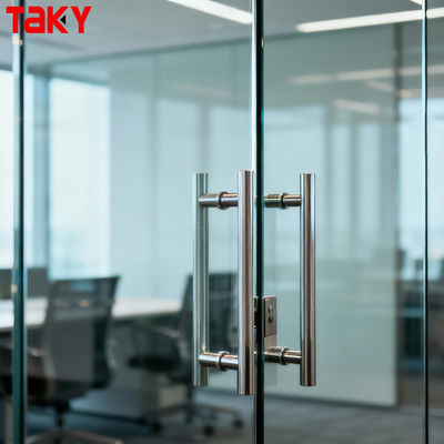 İyi fiyat Paslanmaz Çelik Duş Cilalı Kapı Kolu İç Çekme İtme Cam Kapı Kolu çevrimiçi