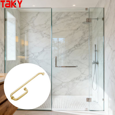 G Tipi Modern Lüks Paslanmaz Çelik Otel Havlu Bar Cam Kapı Çekme Kolu