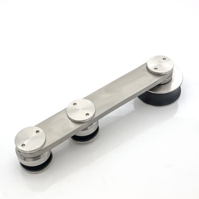 İyi fiyat Paslanmaz Çelik Çerçevesiz Duş Sürgülü Kapı Sistemi Otel Cam Ahır Kapı Donanım Montaj Sürgülü Kapı Kiti çevrimiçi