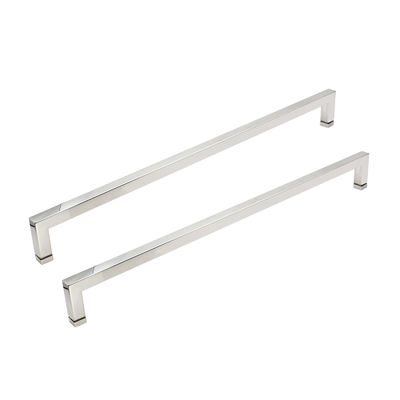 Paslanmaz Çelik Gümüş Kare Duş Kapı Çekme Kolu Havlu çubuğu Sürgülü Cam Kapı Kolu