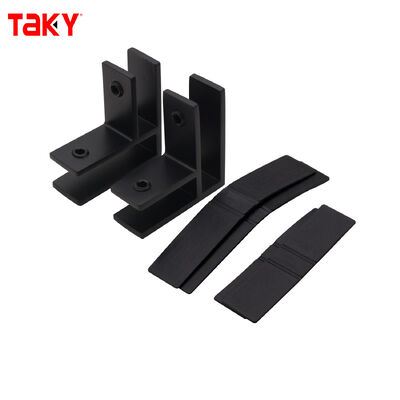 İyi fiyat Paslanmaz Çelik 316 F Şekilli Cam Kapı Bağlayıcısı 8-12mm Modern Çerçevesiz Tasarımlı Cam için çevrimiçi