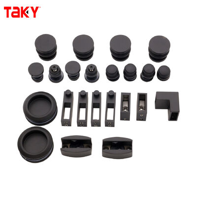 304 Paslanmaz Çelik Çerçevesiz Duş Kapısı donanımı, cam kaydırıcı kapı armatürleri için 80-120 kg yük taşıma gücü ile