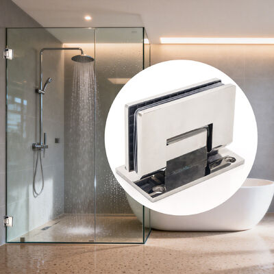 İyi fiyat Duş Duvara Monte 90 Derece Kare Köşe Cam Kapı Pivot Ekran Cam Kapı Menteşesi çevrimiçi