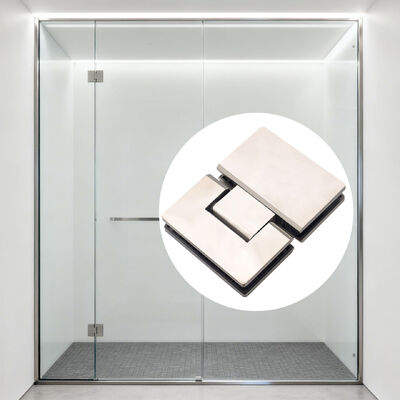 180 Degrees Opening Stainless Steel 304 Frameless Shower Hinge for 8-12mm Glass Thickness