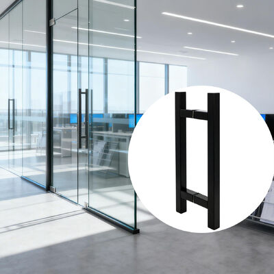 Otel için Paslanmaz Çelik İtme Çekme Kapı Kolu Ticari Sınıf Modern Tasarım H Şekilli
