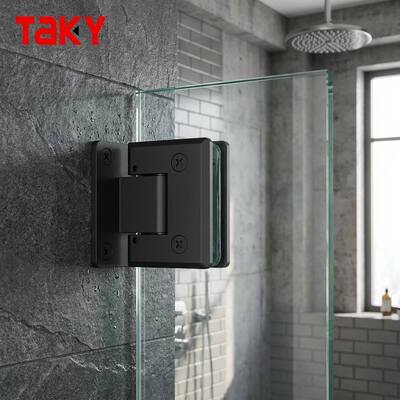İyi fiyat Modern 90 Derece Camdan Duvara Duş Kapı Menteşesi Paslanmaz Çelik Banyo Menteşe Çerçevesiz Cam Otel için çevrimiçi
